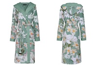 Perri Rosalee Green velours badjas