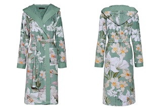Afbeelding van Perri Rosalee Green velours badjas