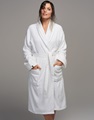 Connect Organic Uni White bathrobe 