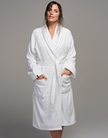 Connect Organic Uni White bathrobe-2