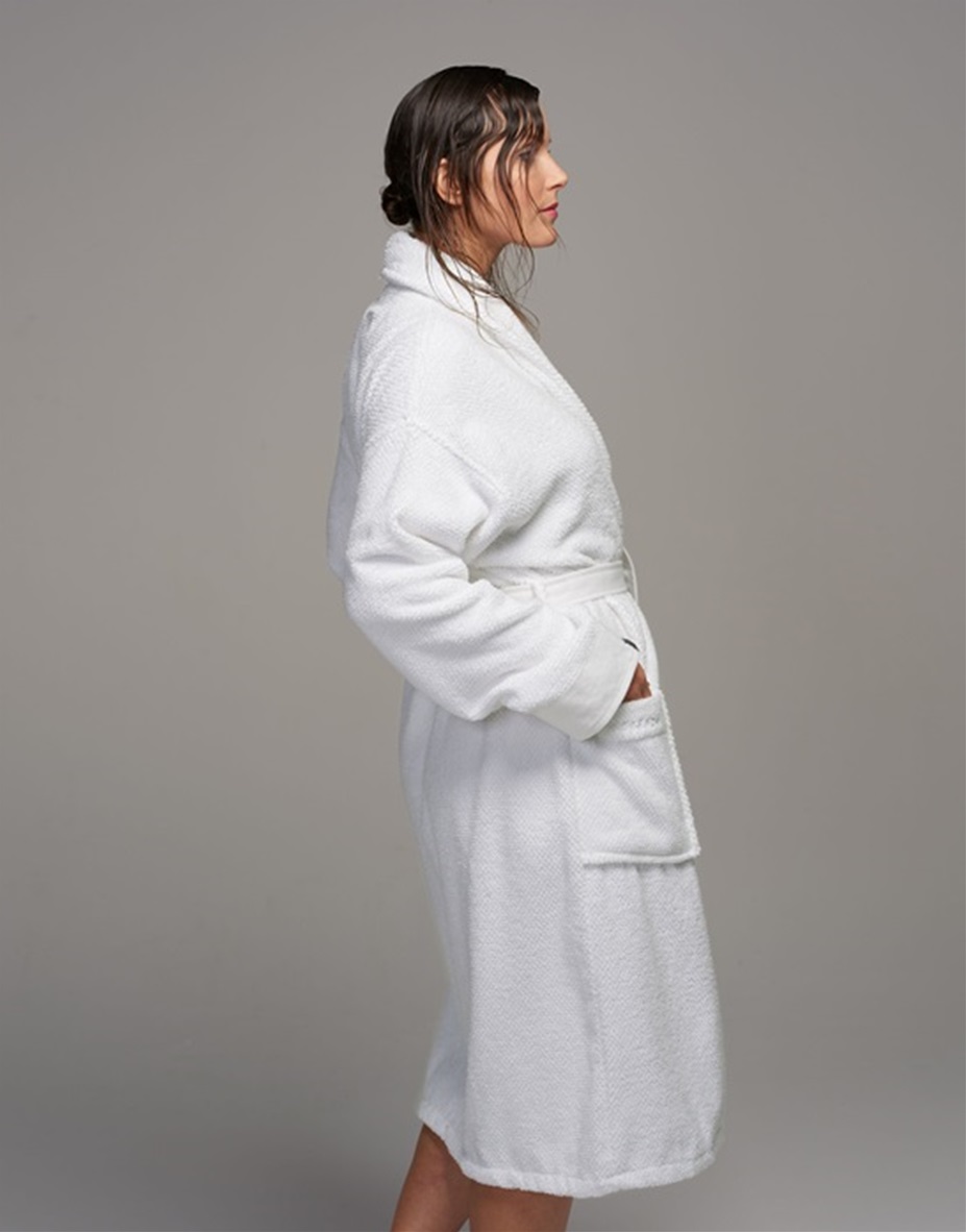 Connect Organic Uni White badjas 