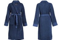 Connect Organic Uni Blue bathrobe