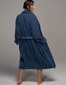 Connect Organic Uni Blue bathrobe 