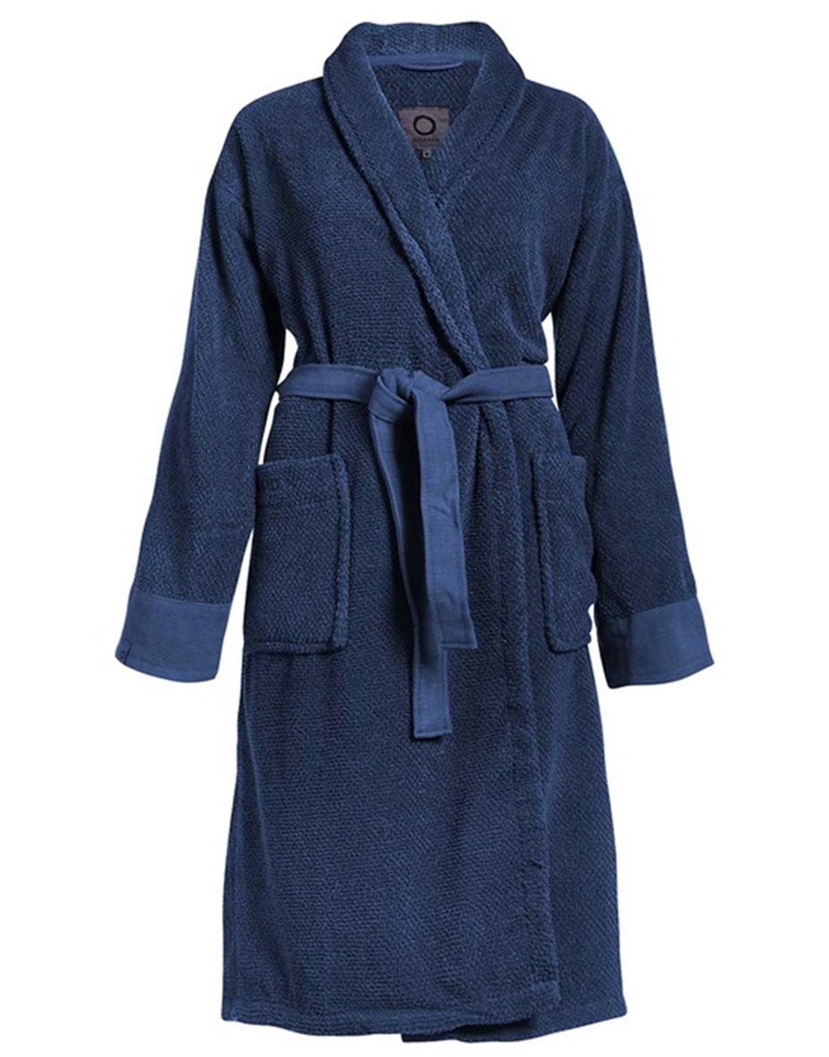 Connect Organic Uni Blue bathrobe 