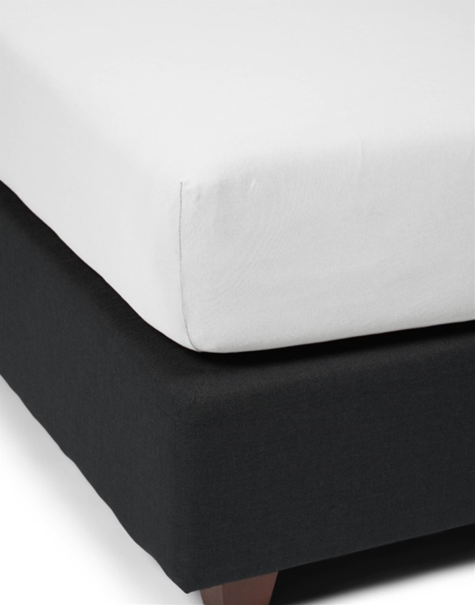 White fitted sheet jersey 