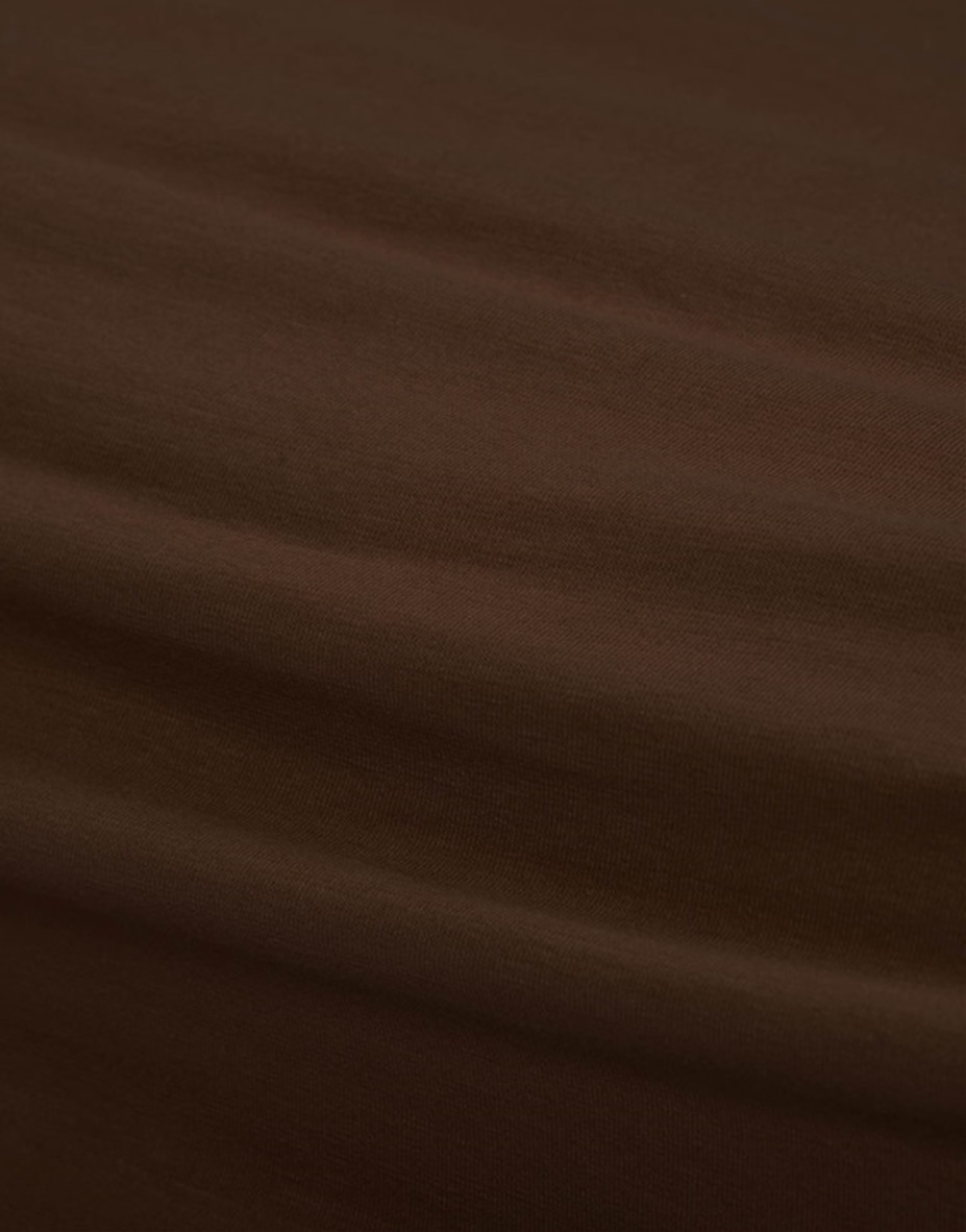Chocolate fitted sheet jersey 
