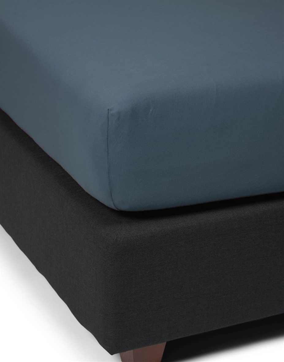 Stone Blue hoeslaken jersey 