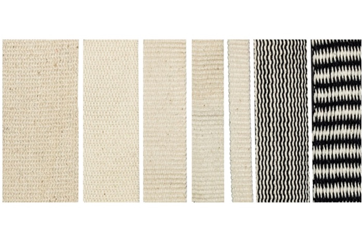 Naturel-Zwart band zigzag 25 mm 