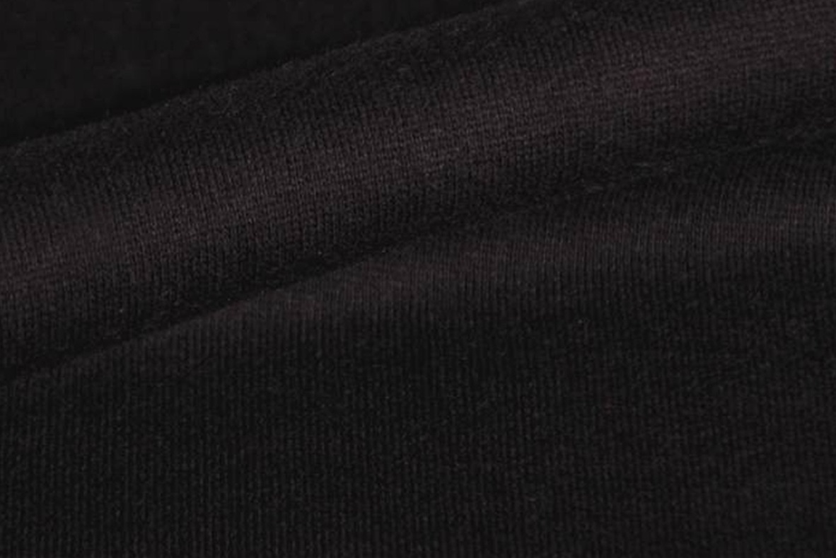 Jet Black french terry 