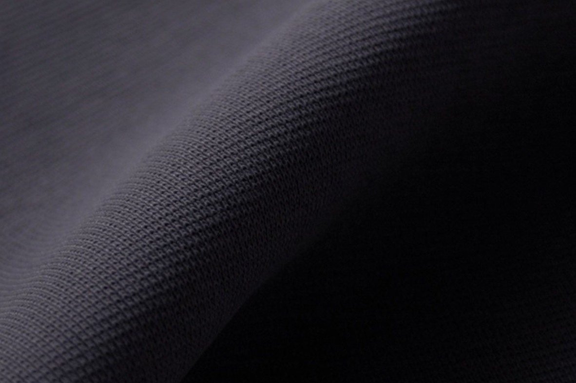 Anthracite wristband fabric 1x1 (with elastane) (SALE) 