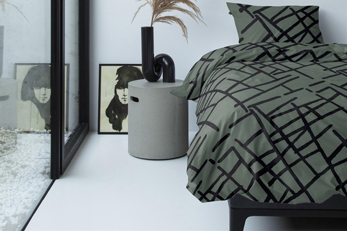 Kline Green duvet cover 