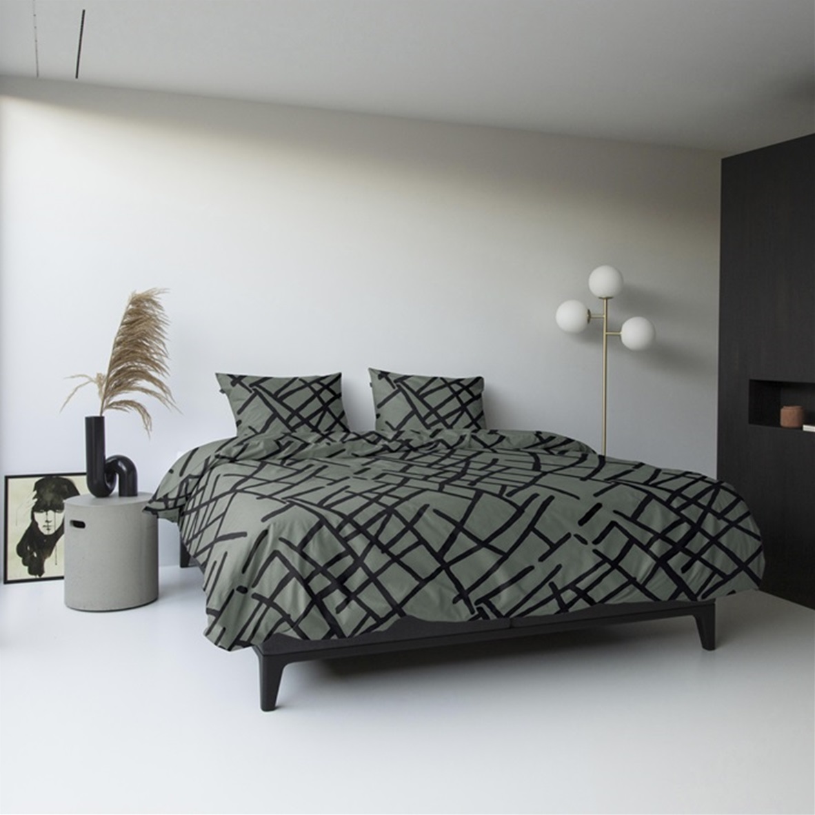 Kline Green duvet cover 