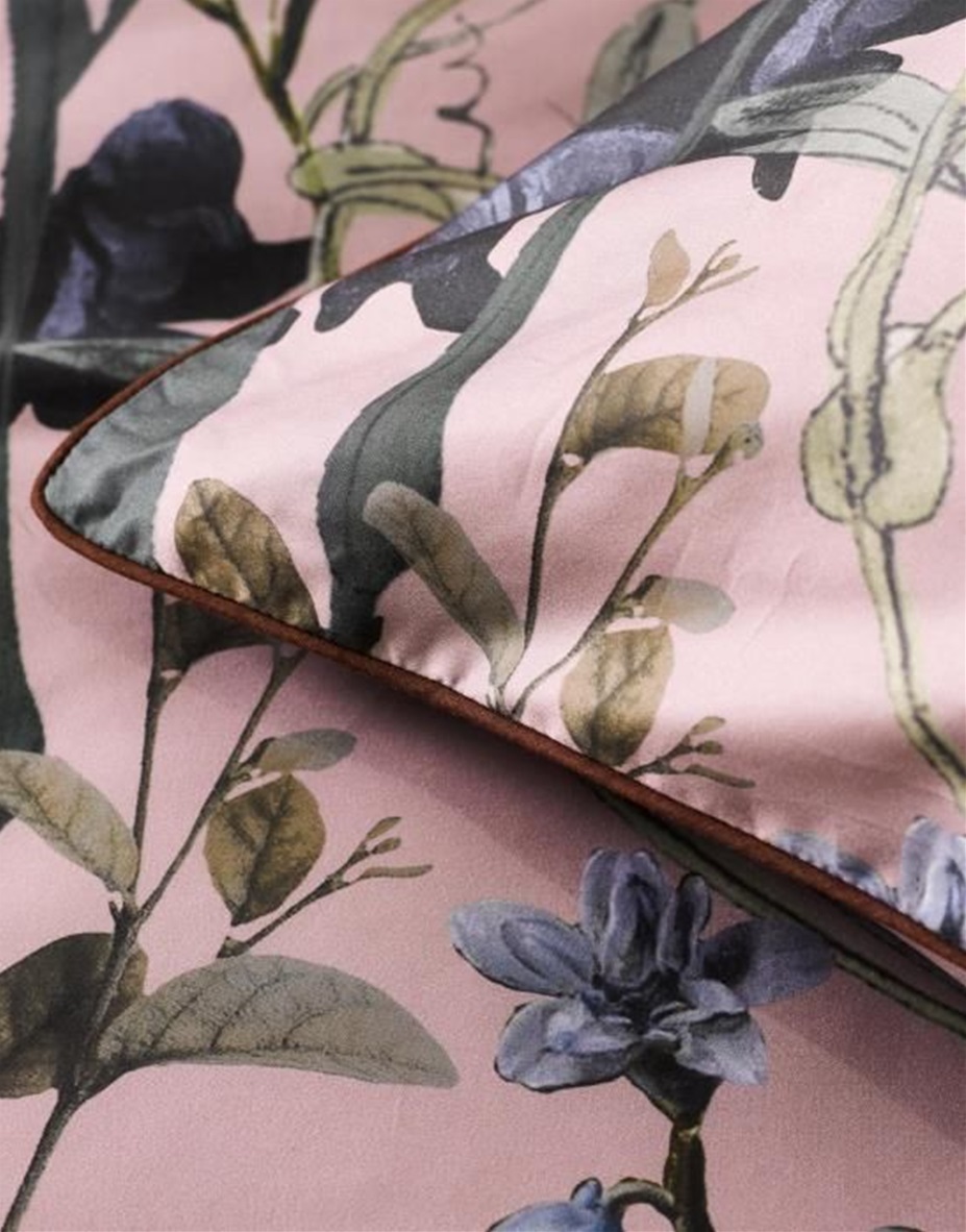 Eleanor Woodrose dekbedovertrek satijn 