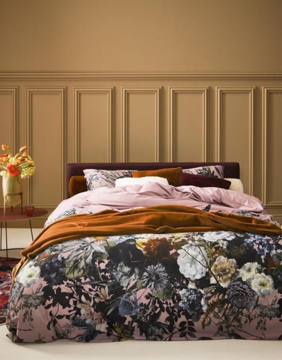 Eleanor Woodrose dekbedovertrek satijn 