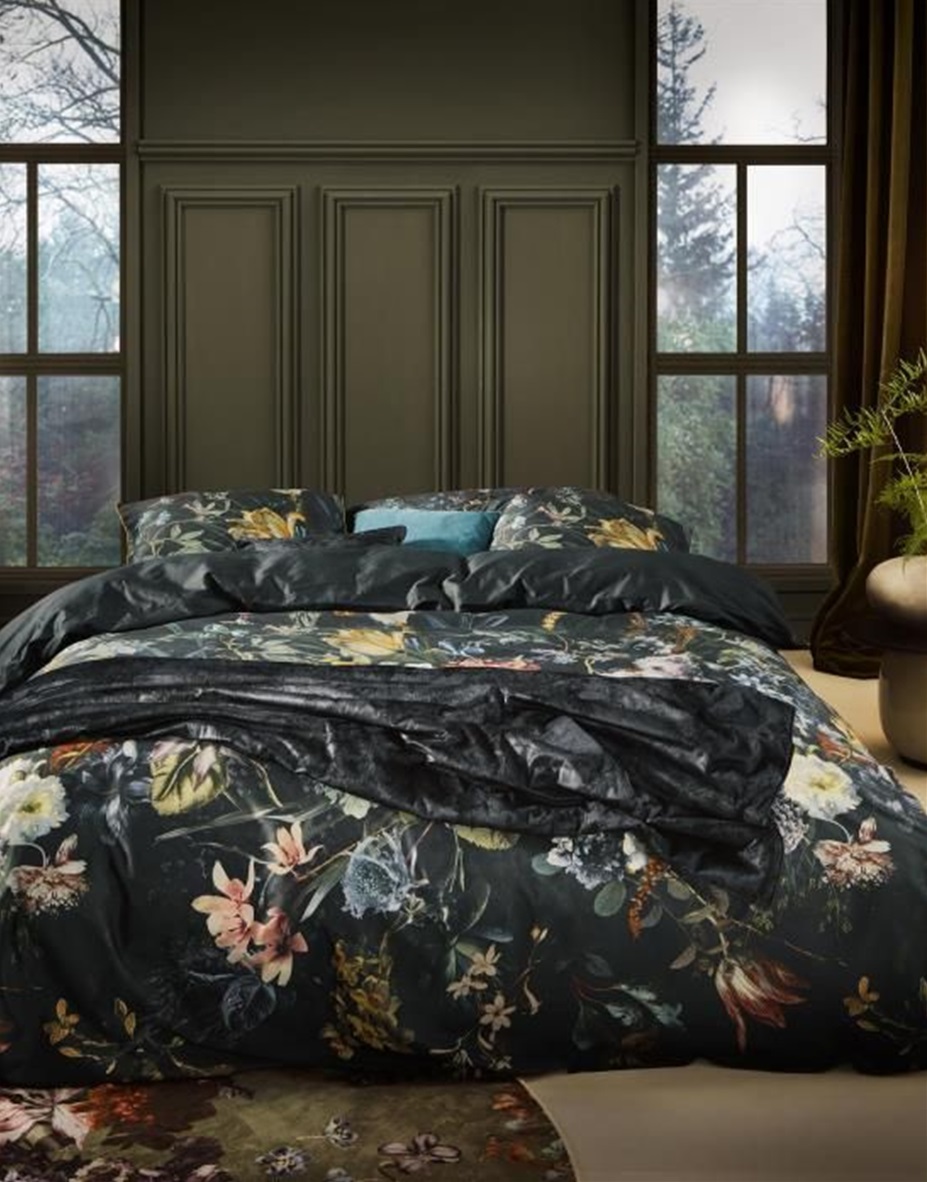 Eleanor Nightblue duvet cover sateen 