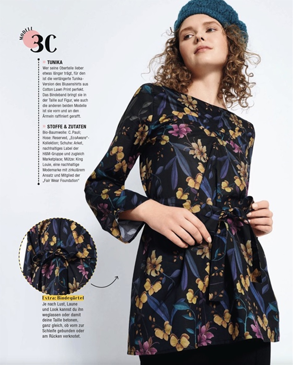 Night Orchid voile Burda