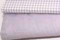 Lavender Aura/Wit ruitje poplin 