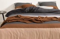 Nordic Knit Toffee Brown plaid 