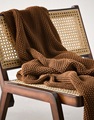 Nordic Knit Toffee Brown plaid 