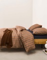 Nordic Knit Toffee Brown plaid 