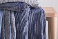 Nordic Knit Smoke Blue plaid-2