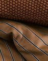 Nordic Knit Toffee Brown plaid 
