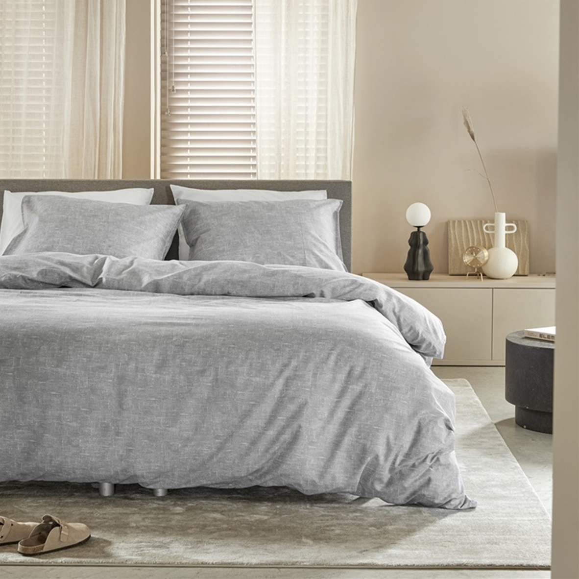 Ebba Grey dekbedovertrek 