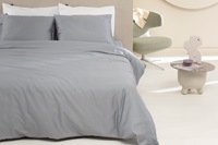 Grey duvet cover sateen-2