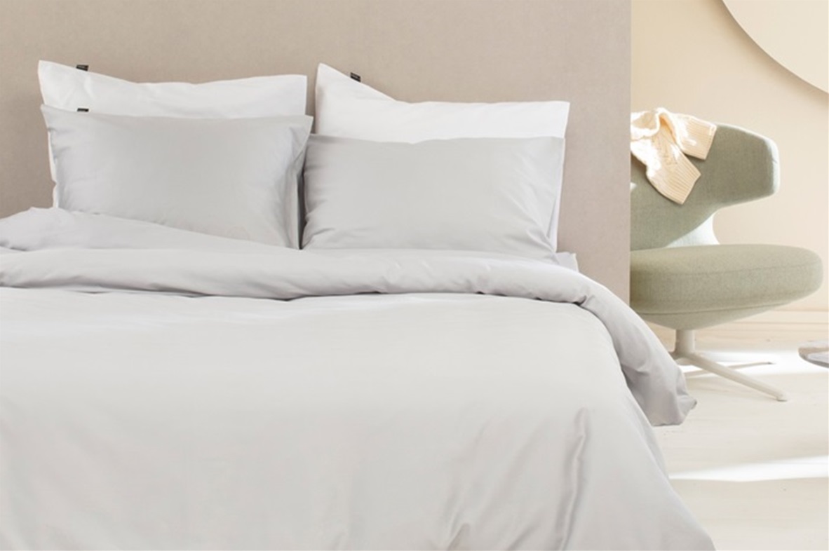 Light Grey dekbedovertrek satijn 