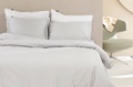 Light Grey duvet cover sateen 