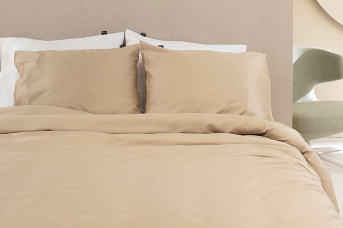 Taupe duvet cover sateen 