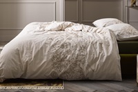 Malou Soft Grey duvet cover sateen-2