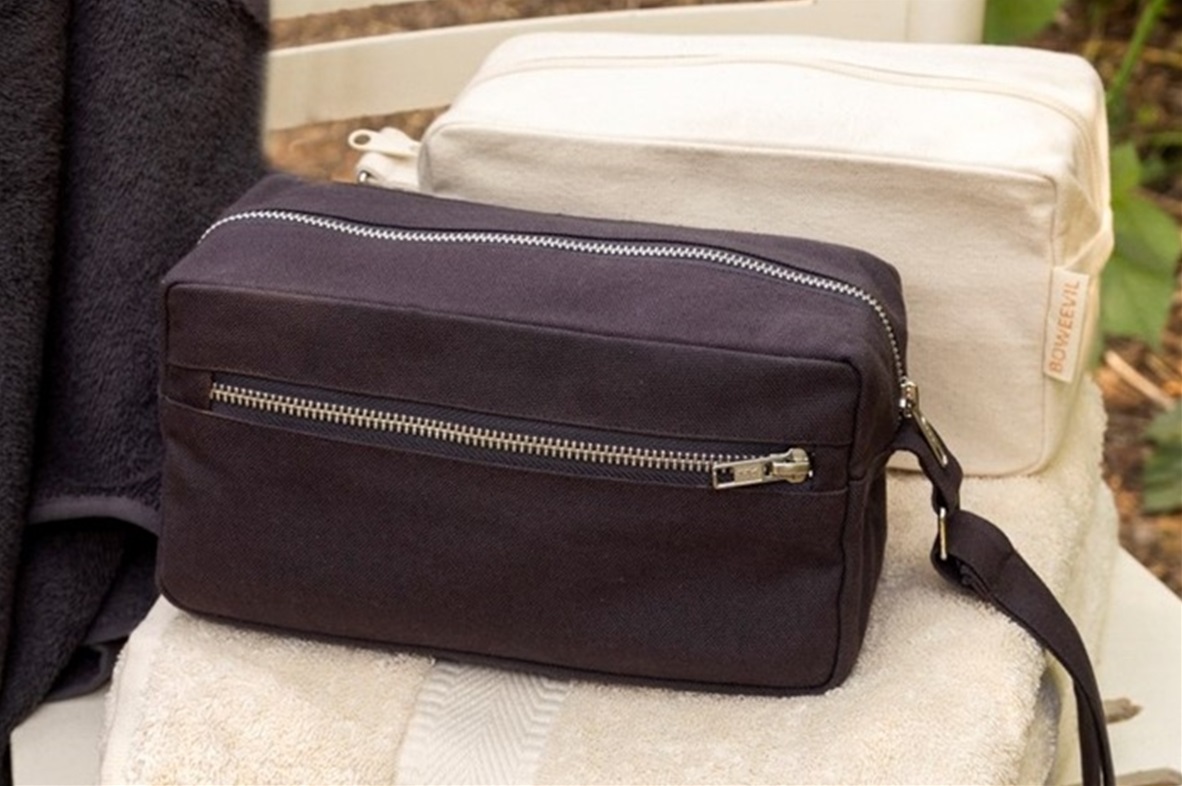 Antraciet Toilettas rechthoek - Medium 