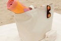 Natural beach/yoga bag - heavy canvas 