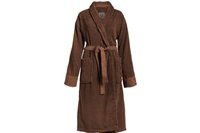 Connect Organic Uni Leather Brown bathrobe