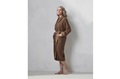 Connect Organic Uni Leather Brown bathrobe 