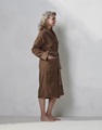 Connect Organic Uni Leather Brown bathrobe 