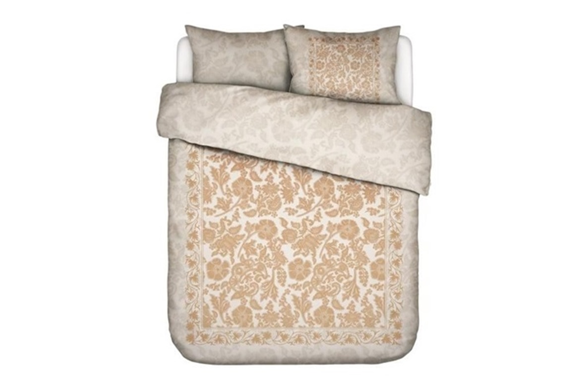 Maere Faded White dekbedovertrek satijn 