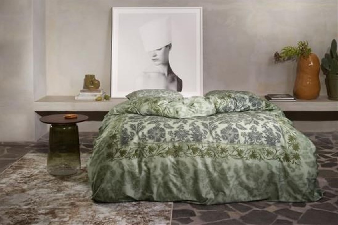 Maere Comforting Green duvet cover sateen 