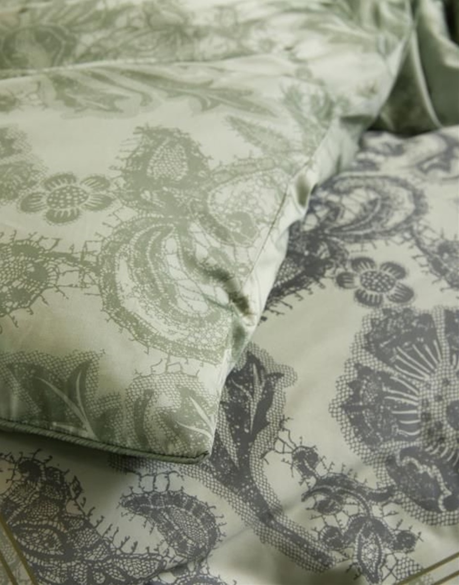 Maere Comforting Green duvet cover sateen 