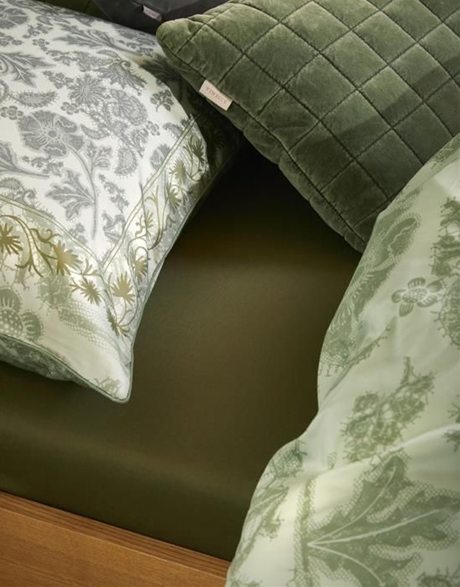 Maere Comforting Green duvet cover sateen 