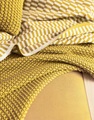 Nordic Knit Oil Yellow plaid 