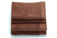 Connect Organic Uni Leather Brown bath linen