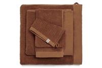 Connect Organic Lines Leather Brown bath linen