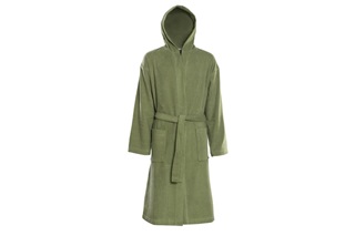 Picture of Khaki bathrobe with hood