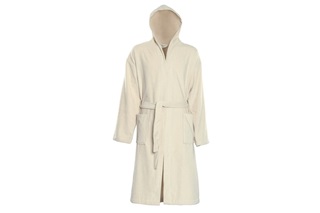 Picture of Ecru bathrobe with hood