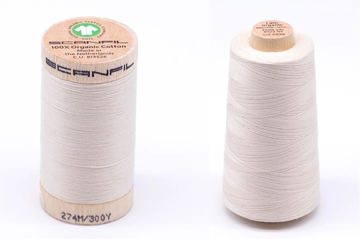 Naturel biologisch naaigaren (ongeverfd) 