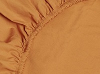 Ochre Yellow hoeslaken percal-2