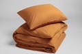 Ochre Yellow dekbedovertrek percal 