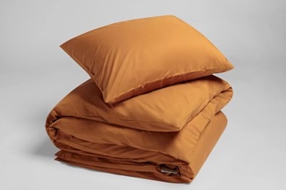 Afbeelding van Ochre Yellow dekbedovertrek percal